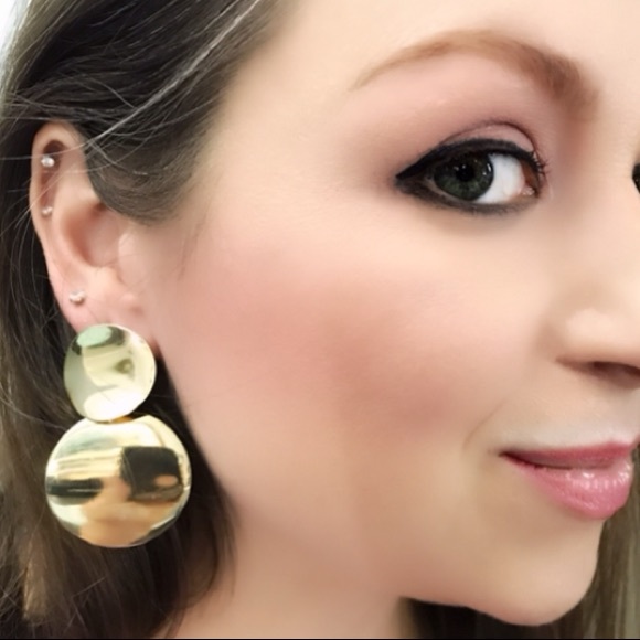 NEW!💙💎SMOOTH! SHINEY! GOLDEN CIRCLES!💎💙MODERN! - Picture 2 of 8